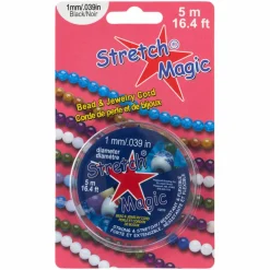 12 Pack: Stretch MagicĀ® 1mm Black Bead & Jewelry Cord