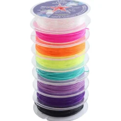 6 Pack: Stretch Magic® 1mm 8 Color Bead & Jewelry Cord Value Pack