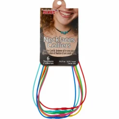 6 Pack: Stretch Magic Silkies™ Assorted Color Necklaces