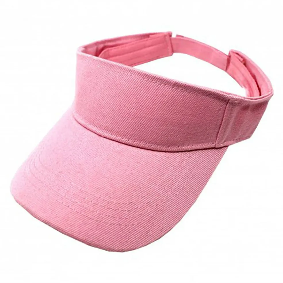12 Pack Sun Visor Adjustable Cap Hat Athletic Wear - One Dozen