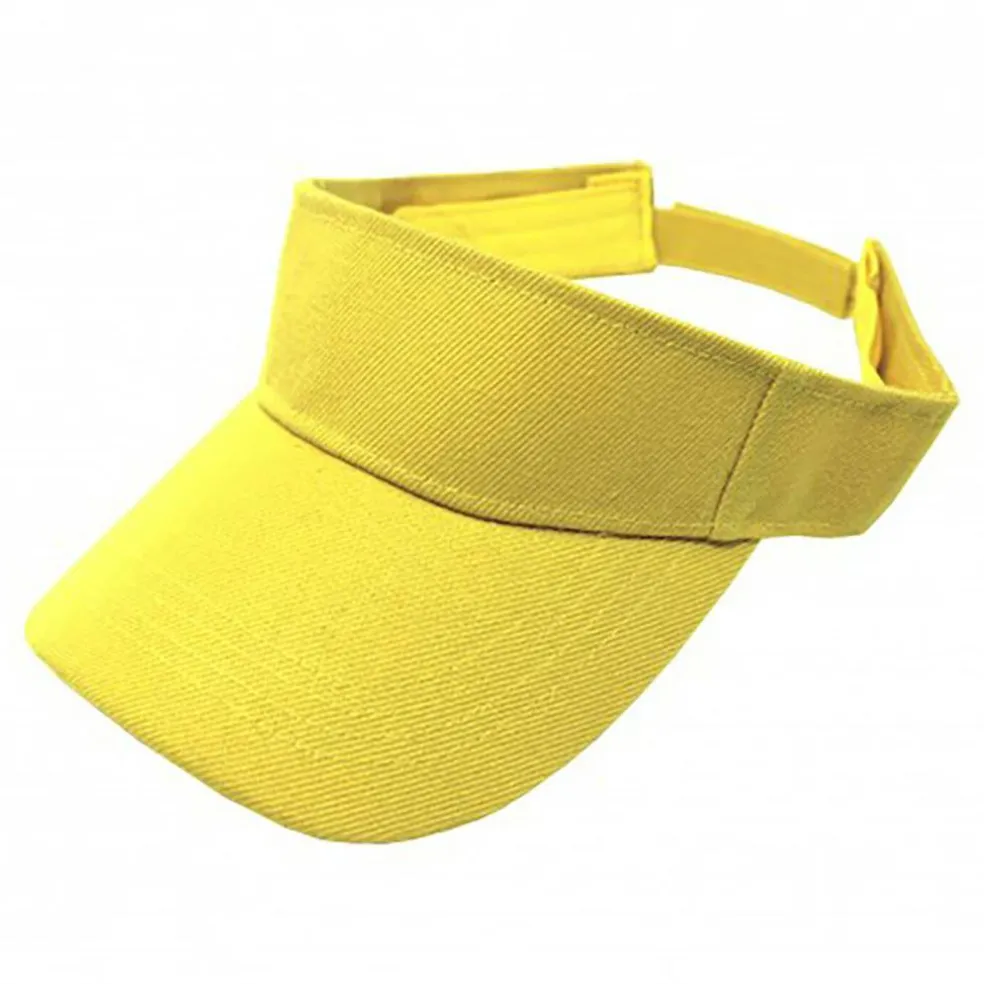 12 Pack Sun Visor Adjustable Cap Hat Athletic Wear - One Dozen