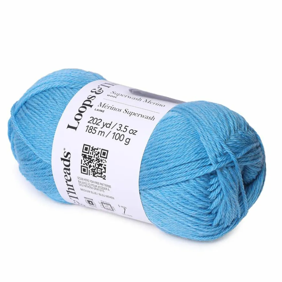8 Pack: Superwash Merino Yarn by Loops & Threads®