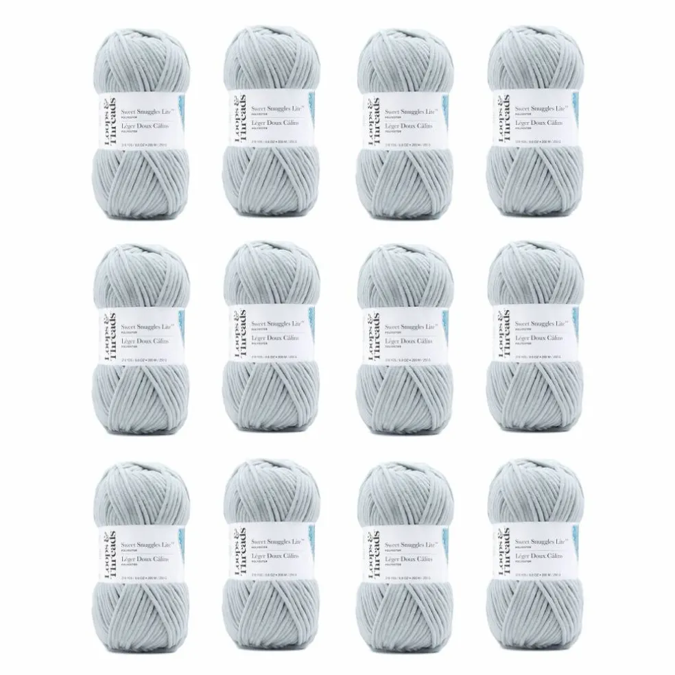12 Pack: Sweet Snuggles™ Lite Yarn by Loops & Threads®