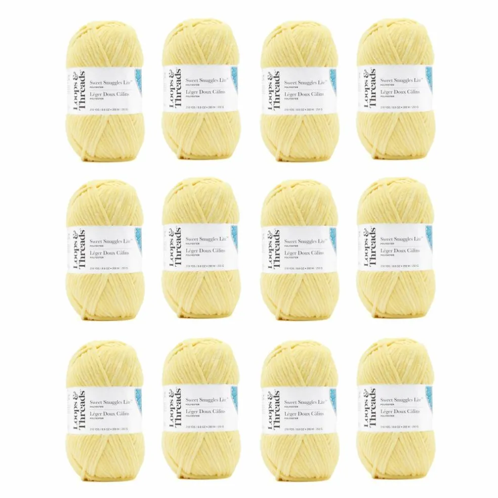 12 Pack: Sweet Snuggles™ Lite Yarn by Loops & Threads®