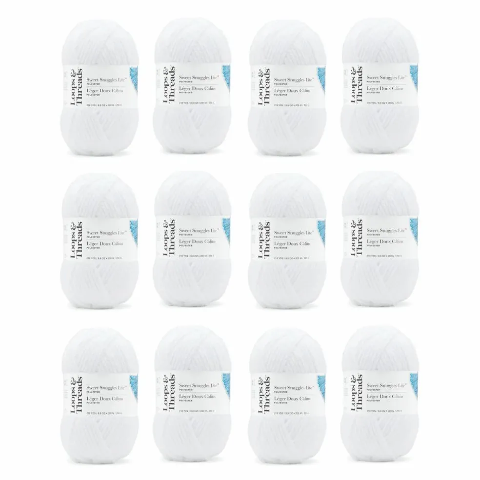 12 Pack: Sweet Snuggles™ Lite Yarn by Loops & Threads®