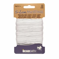 12 Pack: The Beadsmith® S-Lon® 0.5mm White Bead Cord