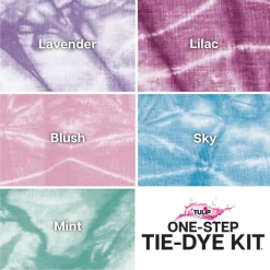6 Pack: Tulip® Pretty Pastels One-Step Tie-Dye Kit