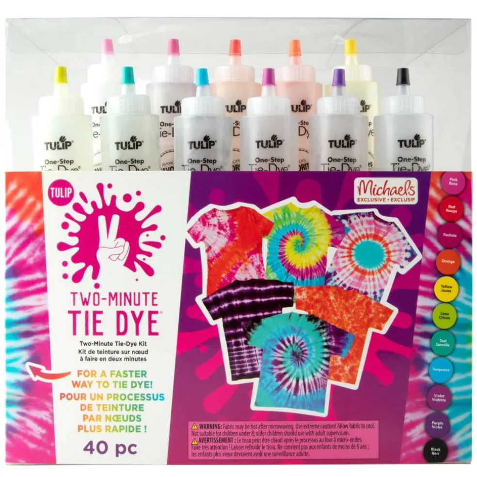 6 Pack: Tulip® Two-Minute Tie Dye® Kit