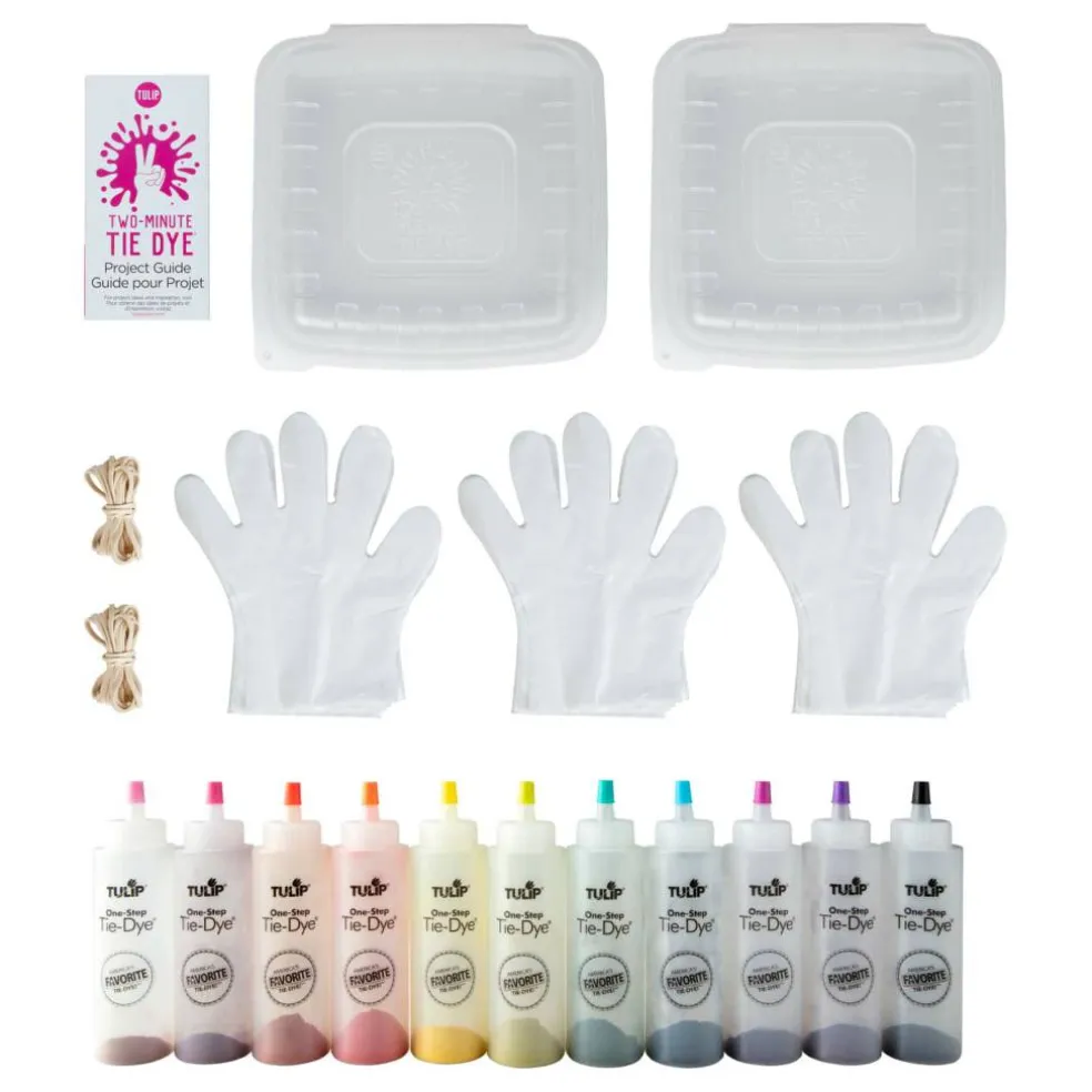 6 Pack: Tulip® Two-Minute Tie Dye® Kit