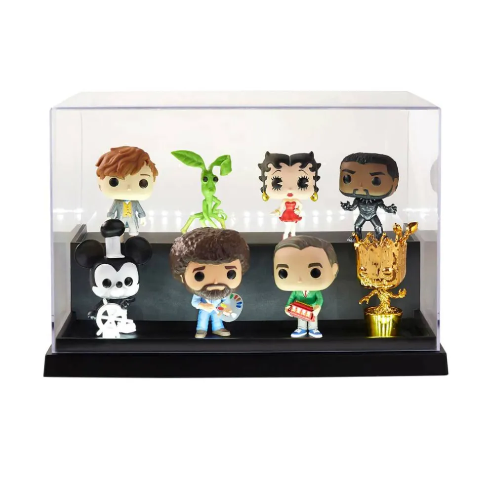 6 Pack: Two-Tiered LED Display Case by Studio Décor®