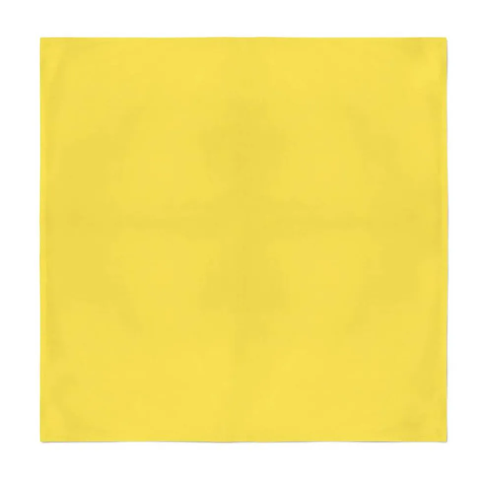 15 Pack Unisex Solid 100% Cotton Plain Bandanas - Bulk Wholesale