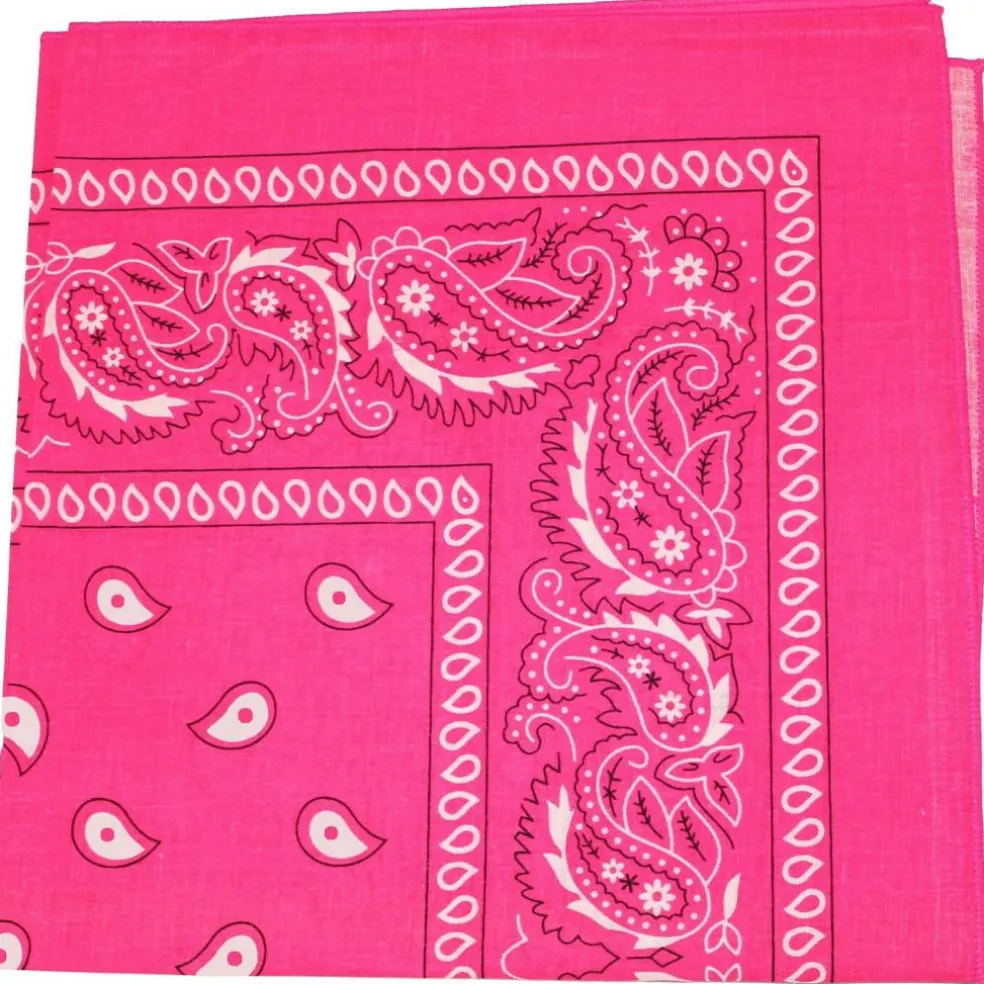 12 Pack Uni Style Apparel 100% Cotton 22 x 22 Inch Paisley Printed Bandana