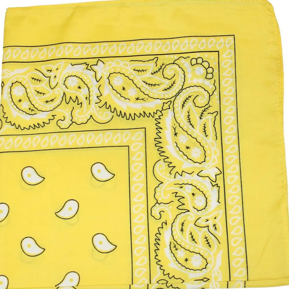 12 Pack Uni Style Apparel 100% Cotton 22 x 22 Inch Paisley Printed Bandana