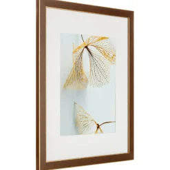 8 Pack: Walnut & Gold Trim Frame with Mat, Gallery by Studio Décor®