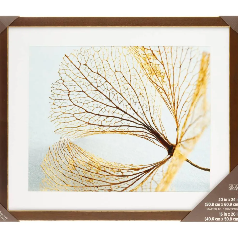 8 Pack: Walnut & Gold Trim Frame with Mat, Gallery by Studio Décor®