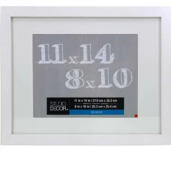 8 Pack: White Frame with Mat, Belmont by Studio Décor®