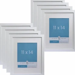 8 Pack: White Frame with Mat, Belmont by Studio Décor®