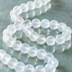 12 Pack: White Opal Glass Round Beads, 6mm by Bead Landing™