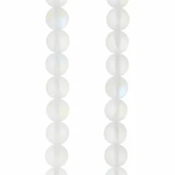 12 Pack: White Opal Glass Round Beads, 6mm by Bead Landing™