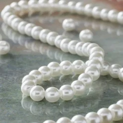 12 Pack: White Pearl Glass Beads, 4mm by Bead Landing™