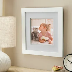 8 Pack: White Square Gallery Wall Frame with Double Mat by Studio Décor®
