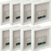 8 Pack: White 9" x 9" Belmont Shadow Box by Studio Décor®