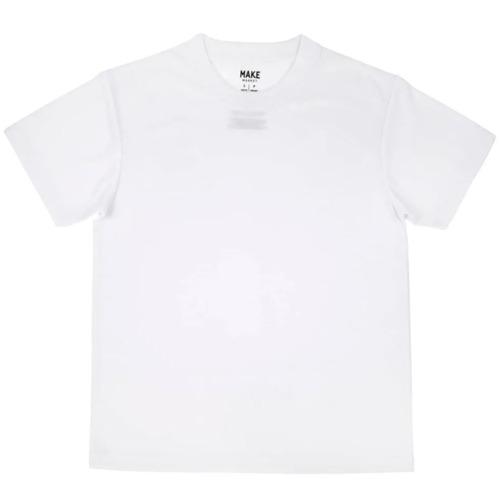 12 Pack: White Youth Polyester Crew Neck T-Shirt by Make Market®