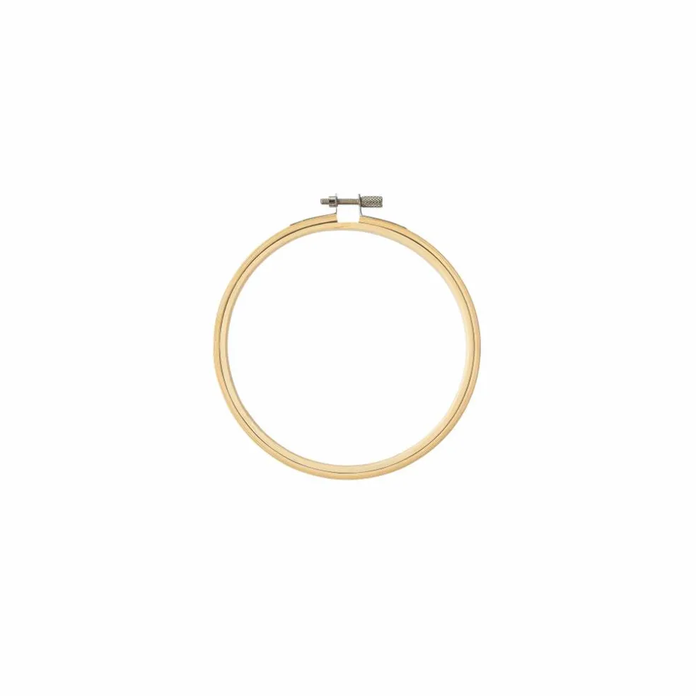 30 Pack: 7" Wooden Embroidery Hoop by Loops & Threads™