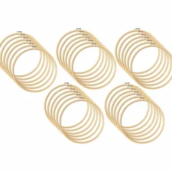 30 Pack: 10" Wooden Embroidery Hoop by Loops & Threads™