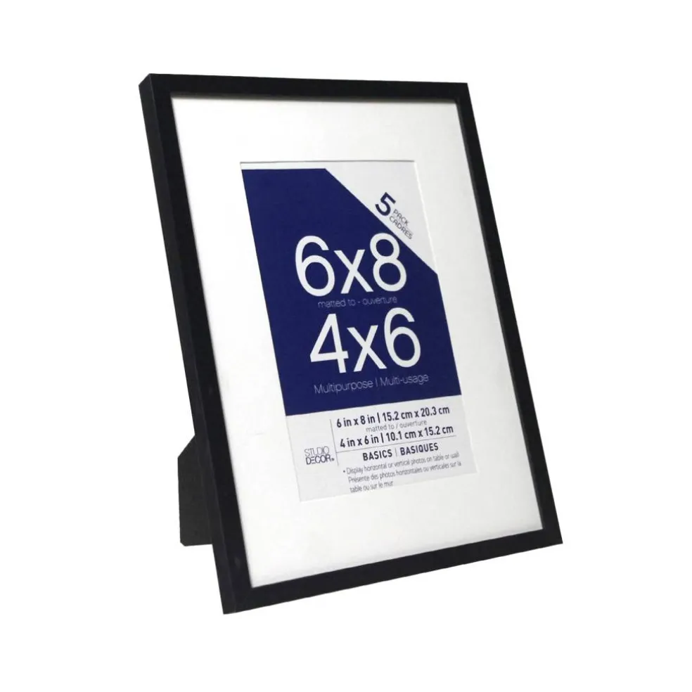 5 Pack 4" x 6" Basics Multipurpose Tabletop Frames by Studio Décor®
