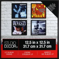 12 Pack: 12.5" x 12.5" Black LP Album Frame by Studio Décor®