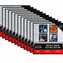 12 Pack: 12.5" x 12.5" Black LP Album Frame by Studio Décor®