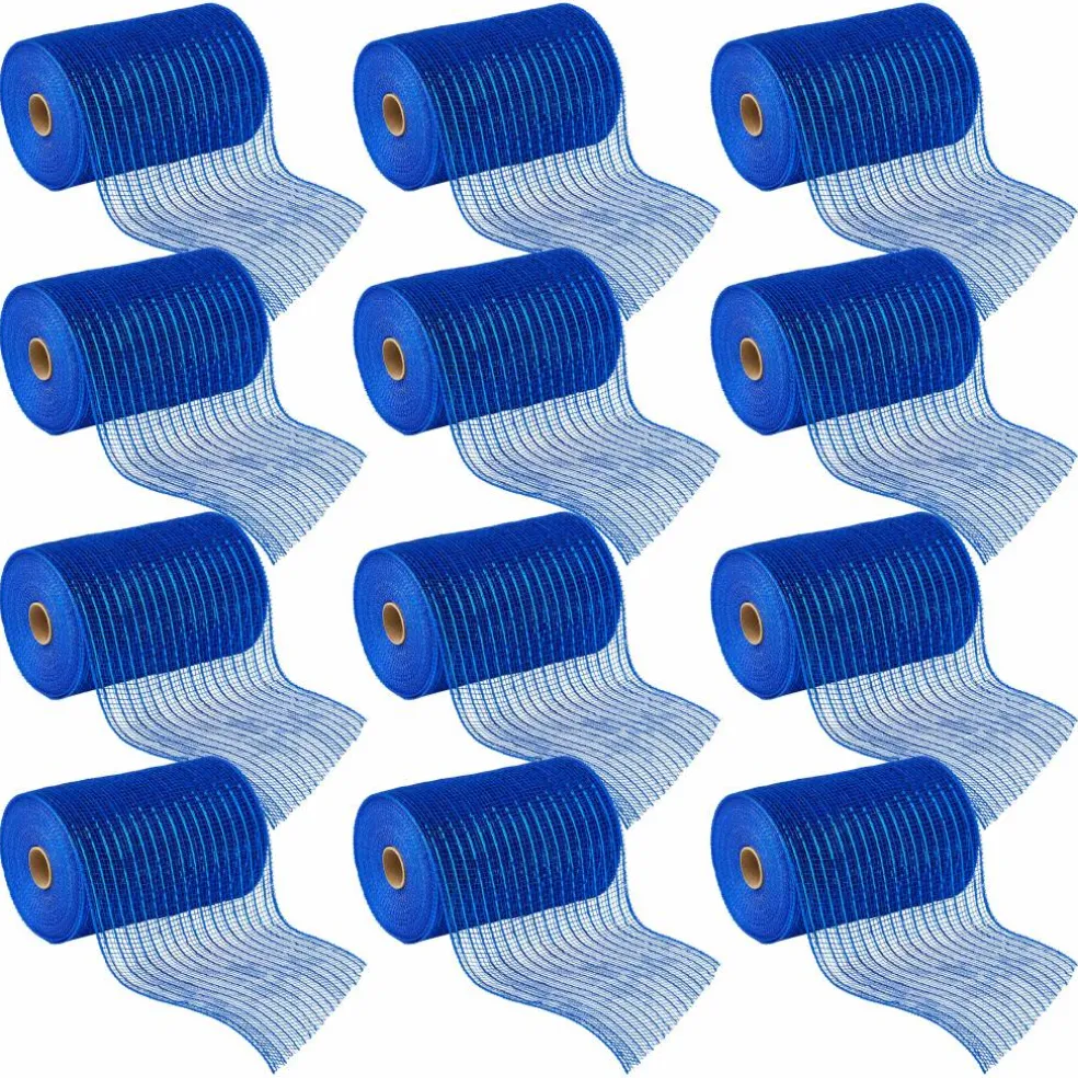 12 Pack: 5.5" x 45ft. Mesh Wide Ribbon by Celebrate It® Occasions™