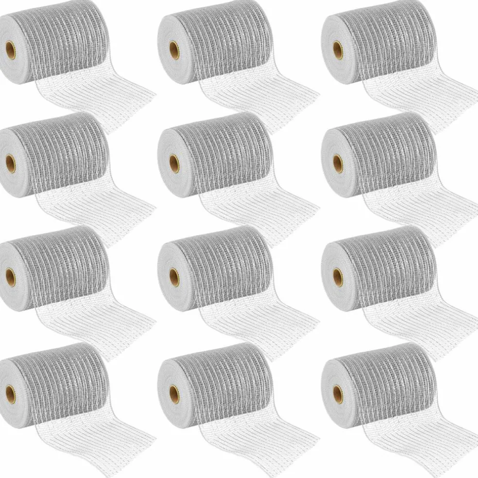 12 Pack: 5.5" x 45ft. Mesh Wide Ribbon by Celebrate It® Occasions™