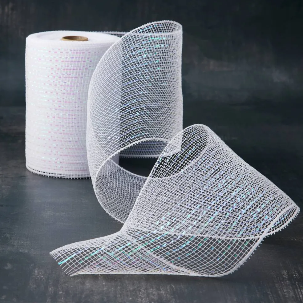 12 Pack: 5.5" x 45ft. Mesh Wide Ribbon by Celebrate It® Occasions™