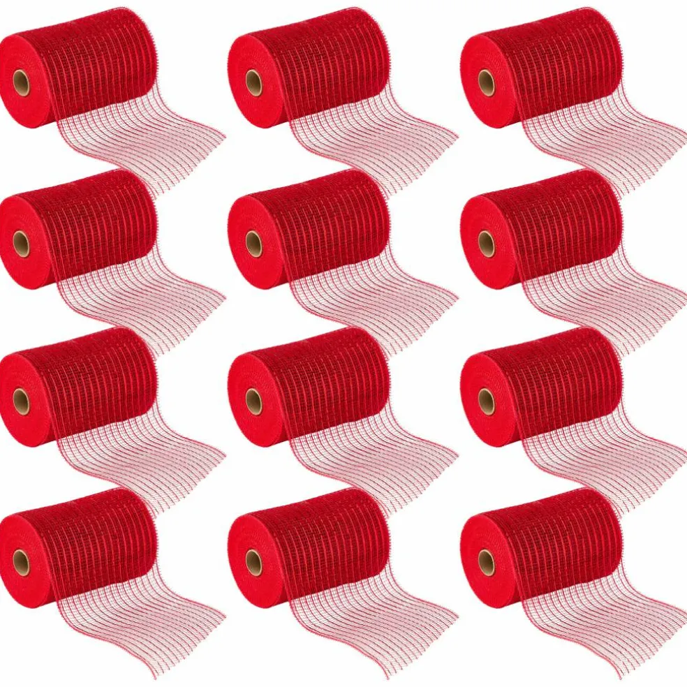 12 Pack: 5.5" x 45ft. Mesh Wide Ribbon by Celebrate It® Occasions™