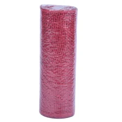 12 Pack: 10" x 19ft. Red Poly Burlap Mesh by Celebrate It™