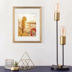 8 Pack: 8" x 10" Gold Narrow Aspect Frame with Mat by Studio Décor®