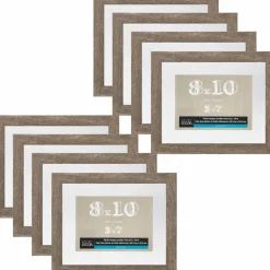 8 Pack: 8" x 10" Gray Belmont Float Frame by Studio Décor®