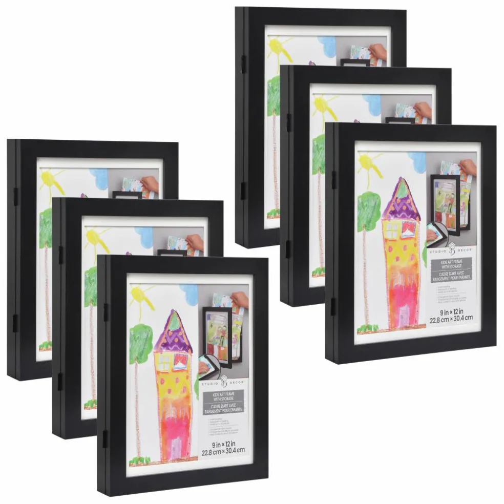 6 Pack: 9" x 12" Kids Art Frame with Storage by Studio Décor®