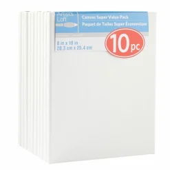 10 Pack 8" x 10" Super Value Canvas by Artist's Loft®
