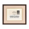 6 Pack: 6" x 8" / 8.5" x 11" Walnut Document Frame with Triple Mat by Studio Décor®