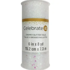 24 Pack: 6" x 8yd. Chunky Glitter Tulle by Celebrate It™