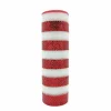 12 Pack: 10" x 6.3yd. Red & White Striped Mesh by Celebrate It™