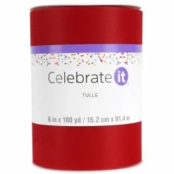 12 Pack: 6" x 100yd. Tulle Mega Roll by Celebrate It™