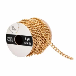 6 Pack: 5yd. Gold Curb Chain Spool By Bead Landing™