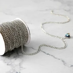 6 Pack: 6yd. Rhodium Chain Spool by Bead Landing™
