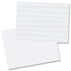 Pacon GoWrite 8.25 x 11 Dry Erase Learning Boards - White Surface (5/Pack)
