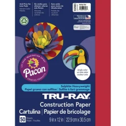 Pacon® Tru-Ray® 9" x 12" Construction Paper, 50 Sheets