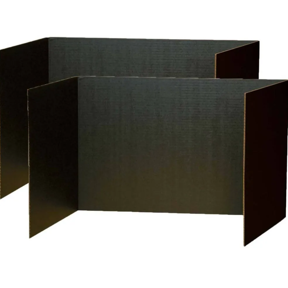 Pacon® 48" x 16" Black Privacy Boards, 2 Packs of 4